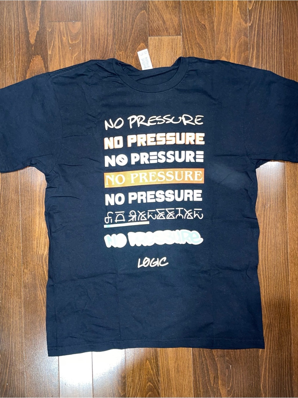 Large Logic No Pressure Graphic Tee - Black